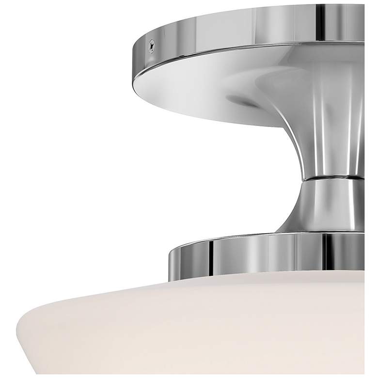 Image 3 Hinkley Interior Knox Small Semi Flush Mount 12" Chrome more views