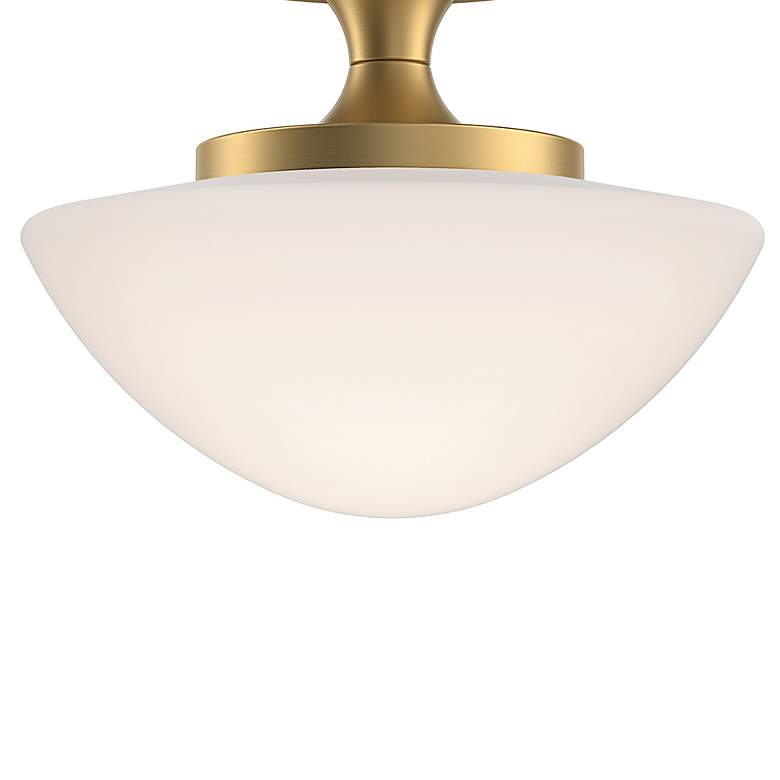 Image 4 Hinkley Interior Knox Small Semi Flush Mount 12" Lacquered Brass more views