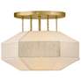 1_Hinkley Interior Lyla Medium Semi-Flush Mount 15" Lacquered Brass