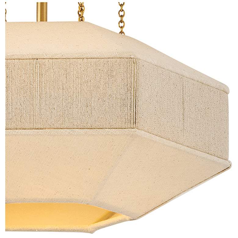 Image 2 Hinkley Interior Lyla Medium Semi-Flush Mount 15" Lacquered Brass more views