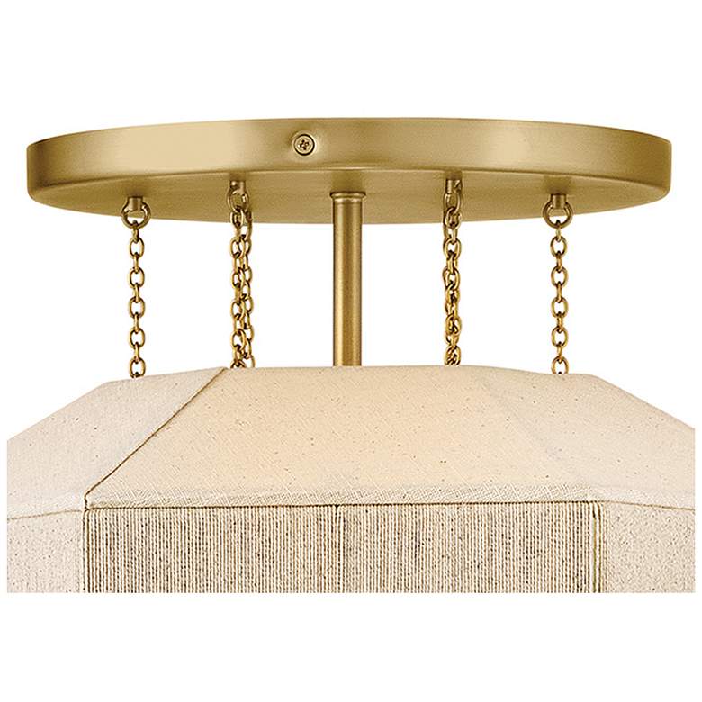 Image 4 Hinkley Interior Lyla Medium Semi-Flush Mount 15" Lacquered Brass more views