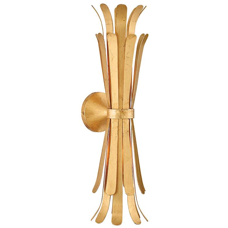 Image 1 Hinkley Interior Reina Large Two Light Sconce 6.25" Distressed Brass