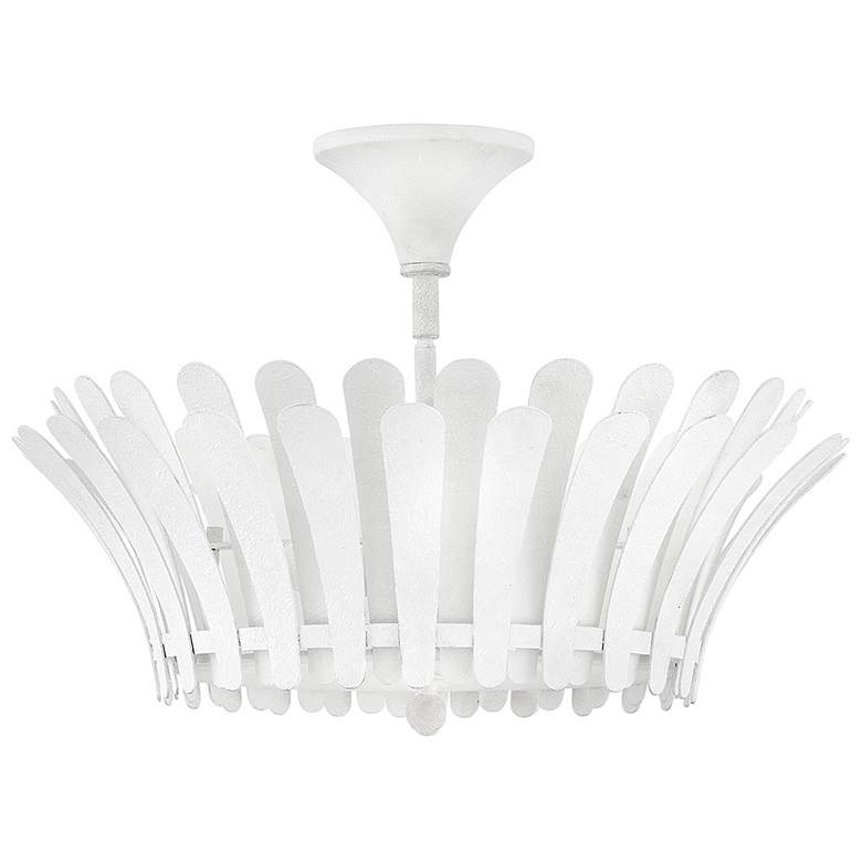 Image 2 Hinkley Interior Reina Medium Semi Flush Mount 20" Textured Plaster more views