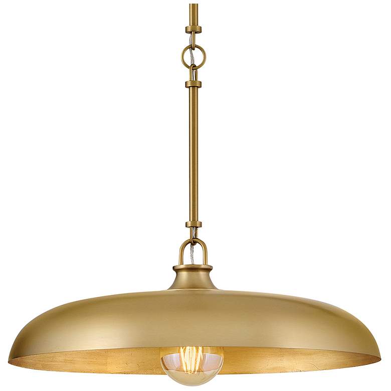 Image 3 Hinkley Interior Sadie Large Dome Pendant 18" Lacquered Brass more views