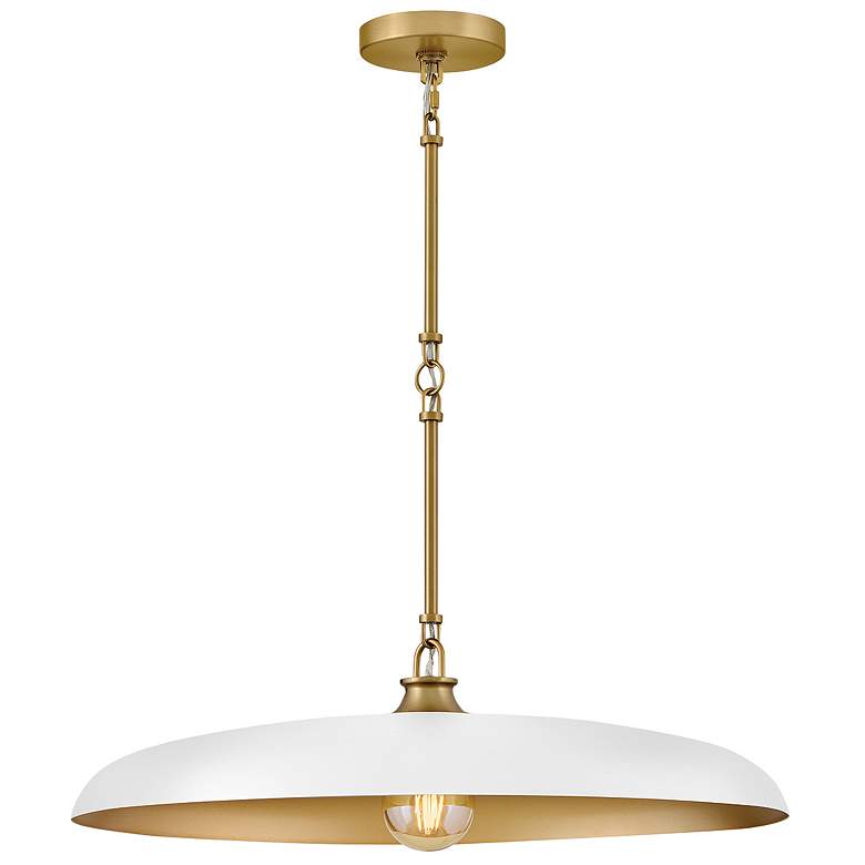 Image 1 Hinkley Interior Sadie Medium Dome Chandelier 24" Lacquered Brass
