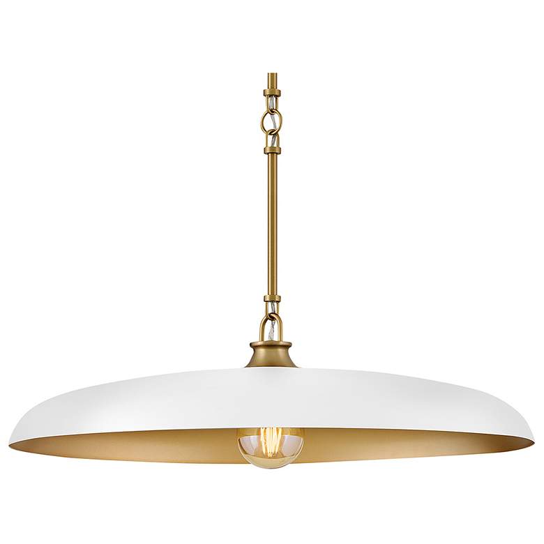 Image 3 Hinkley Interior Sadie Medium Dome Chandelier 24" Lacquered Brass more views