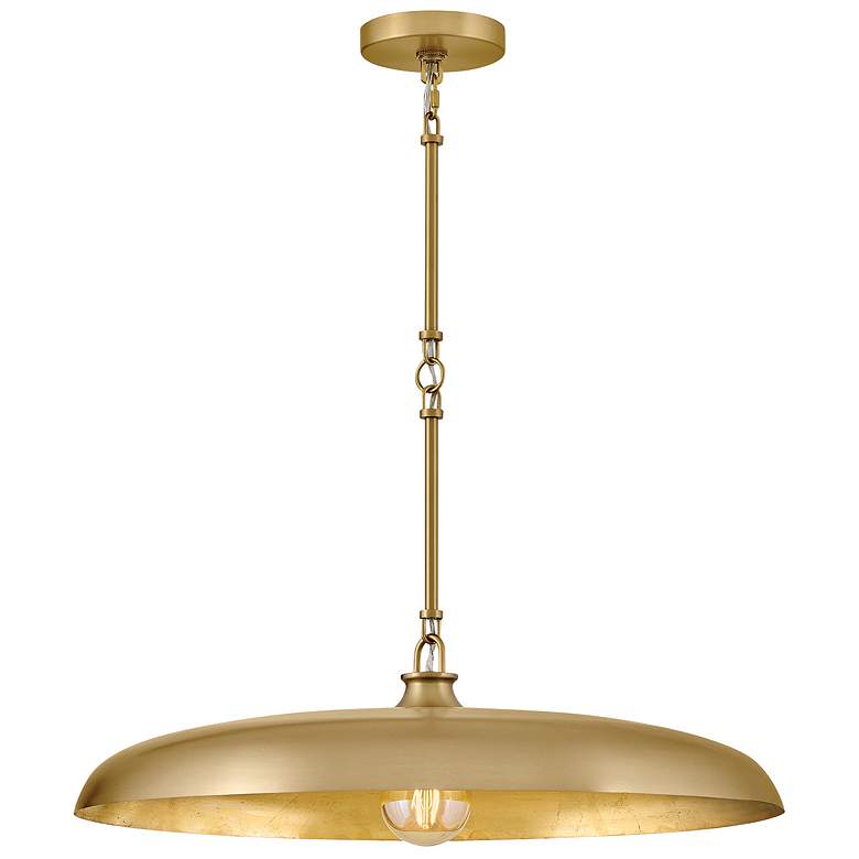 Image 1 Hinkley Interior Sadie Medium Dome Chandelier 24" Lacquered Brass
