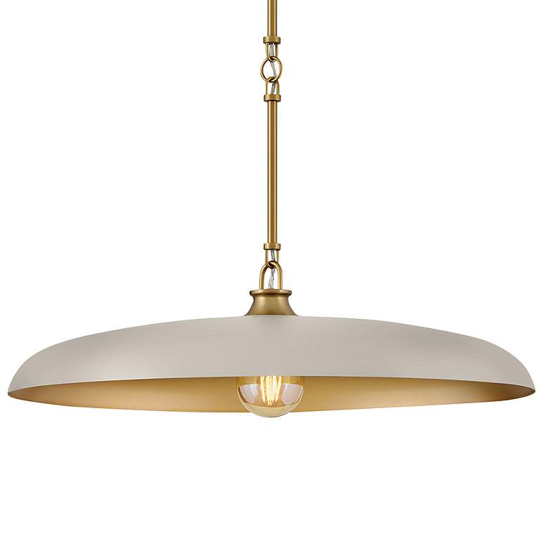 Image 3 Hinkley Interior Sadie Medium Dome Chandelier 24" Lacquered Brass more views