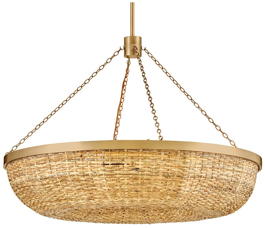 Image 2 Hinkley Interior Sanibel Large Chandelier 36" Lacquered Brass more views