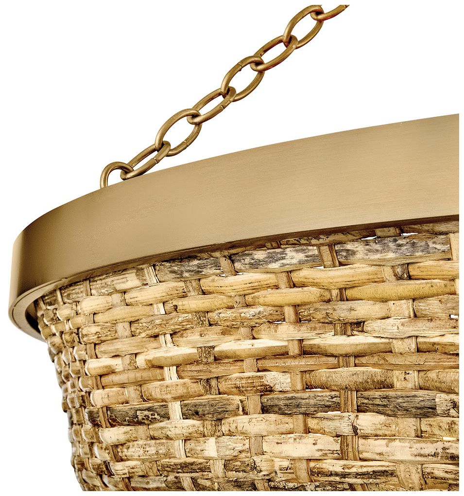Image 3 Hinkley Interior Sanibel Large Chandelier 36" Lacquered Brass more views
