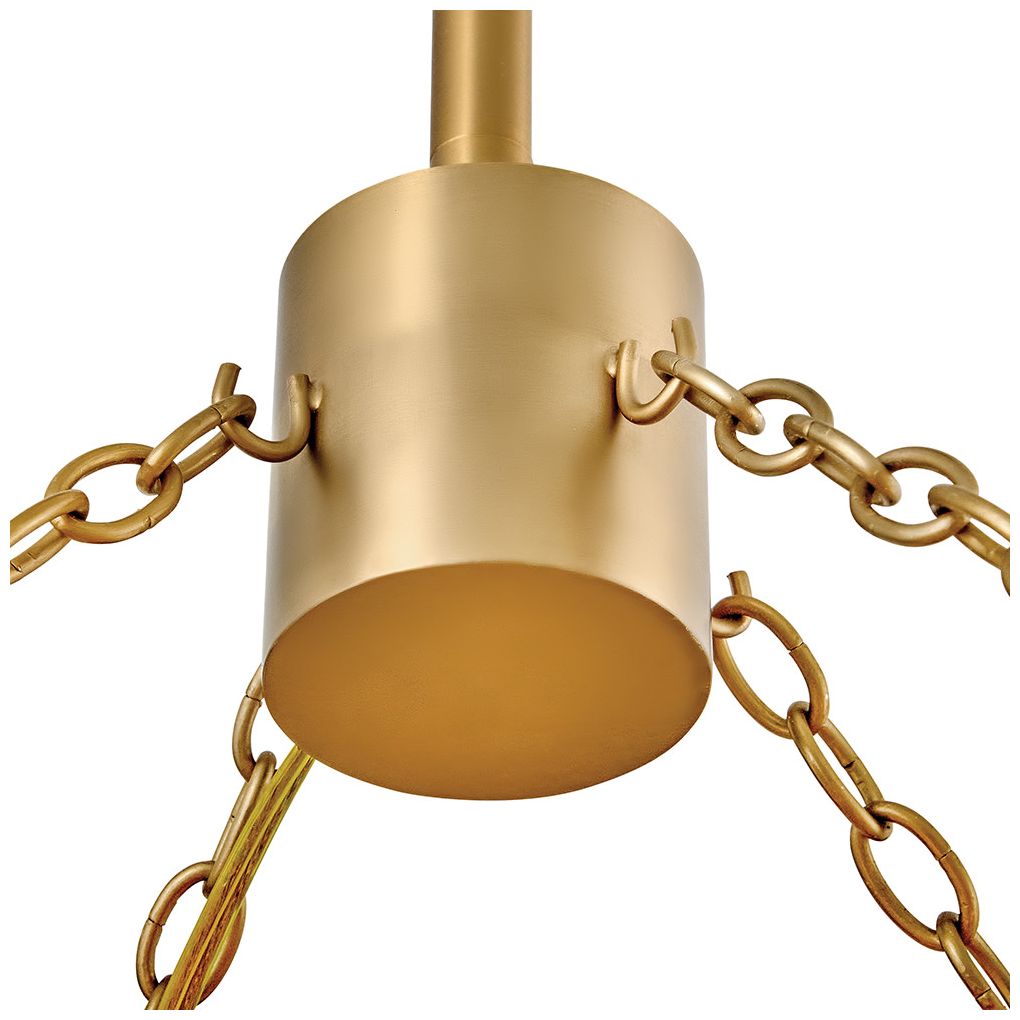 Image 5 Hinkley Interior Sanibel Large Chandelier 36" Lacquered Brass more views