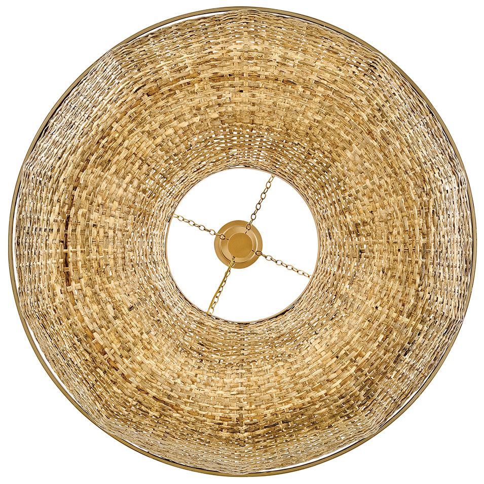 Image 6 Hinkley Interior Sanibel Large Chandelier 36" Lacquered Brass more views