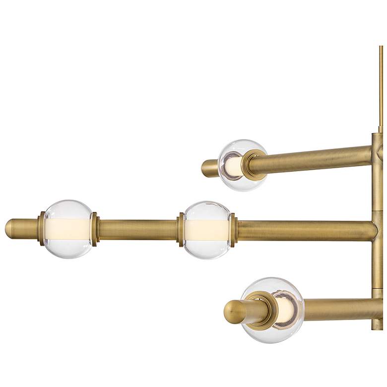 Image 4 Hinkley Interior Saxon Large Chandelier 50" Lacquered Brass more views
