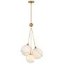5_Hinkley Interior Skye Large Three Light Pendant 18.25" Heritage Brass more views