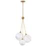 6_Hinkley Interior Skye Large Three Light Pendant 18.25" Heritage Brass more views