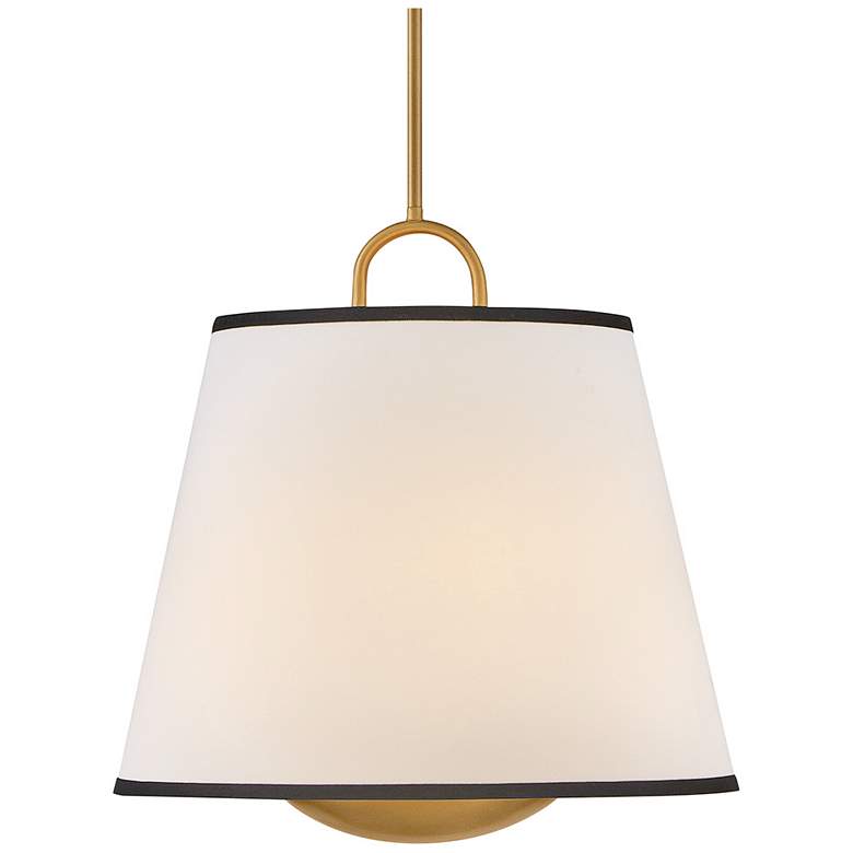 Image 3 Hinkley Interior Sonia Large Pendant 18" Lacquered Brass more views