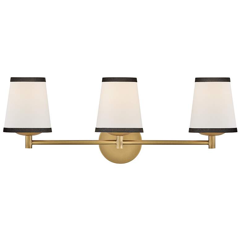 Image 1 Hinkley Interior Sonia Medium Three Light Vanity 24.25" Lacquered Bras