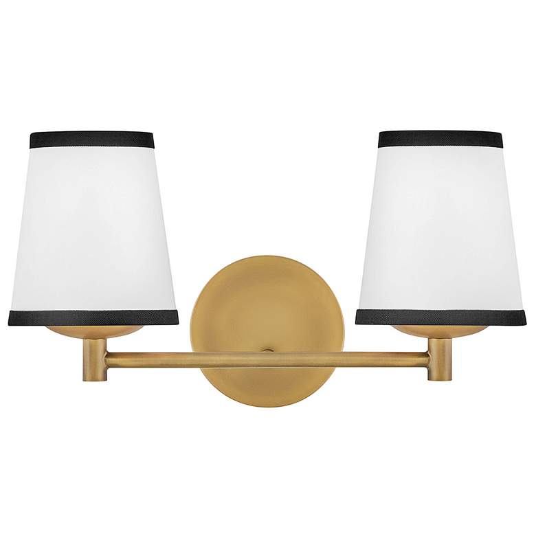 Image 2 Hinkley Interior Sonia Small Two Light Vanity 15.75" Lacquered Brass more views