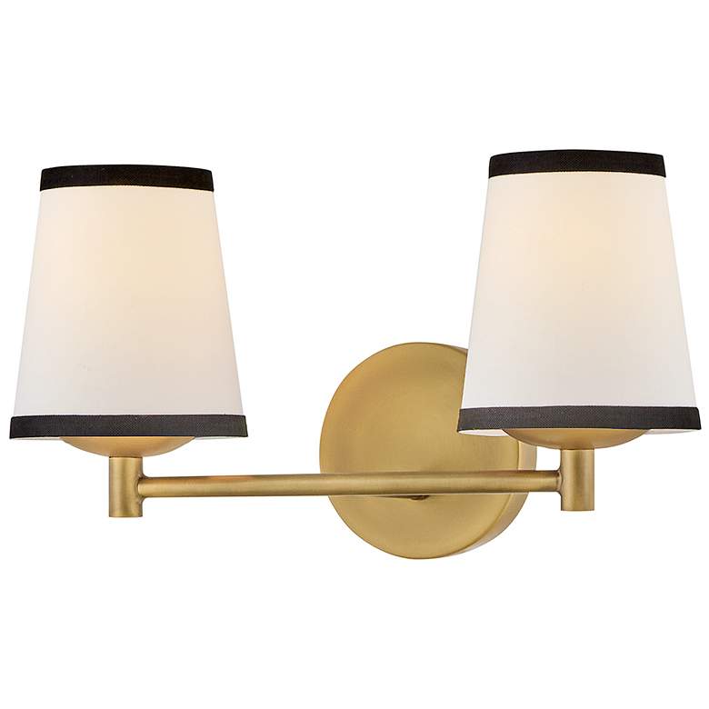 Image 6 Hinkley Interior Sonia Small Two Light Vanity 15.75" Lacquered Brass more views