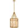 1_Hinkley Interior Sura Large Pendant 16" Distressed Brass