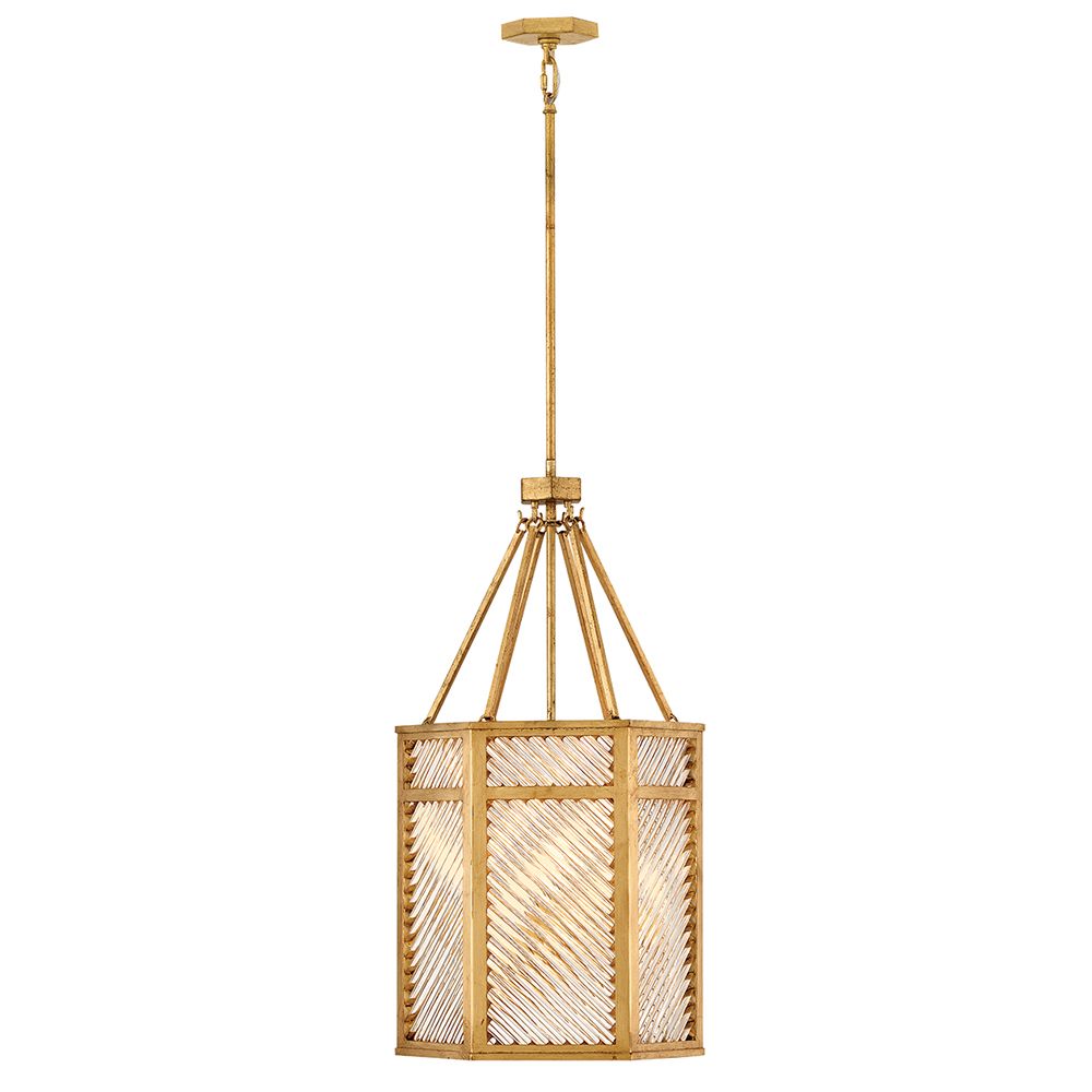 Hinkley Interior Sura Large Pendant 16" Distressed Brass