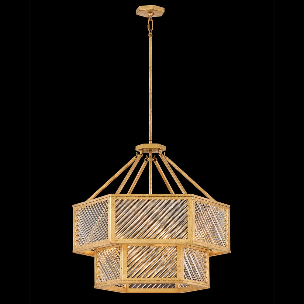 Hinkley Interior Sura Medium Convertible Chandelier 26" Distressed Bra