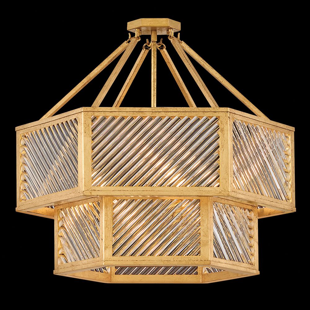 Hinkley Interior Sura Medium Convertible Chandelier 26" Distressed Bra