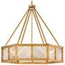 2_Hinkley Interior Sura Medium Drum Chandelier 35" Distressed Brass more views