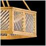 7_Hinkley Interior Sura Medium Drum Chandelier 35" Distressed Brass more views
