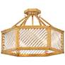 1_Hinkley Interior Sura Medium Semi-Flush Mount 19" Distressed Brass