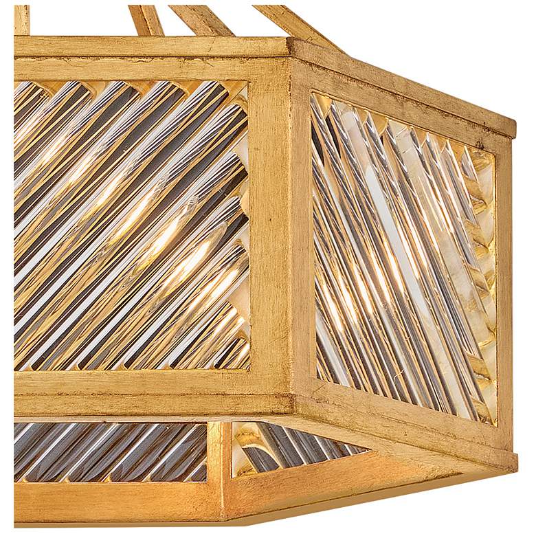 Image 2 Hinkley Interior Sura Medium Semi-Flush Mount 19" Distressed Brass more views