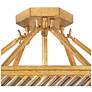 3_Hinkley Interior Sura Medium Semi-Flush Mount 19" Distressed Brass more views