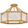 7_Hinkley Interior Sura Medium Semi-Flush Mount 19" Distressed Brass more views