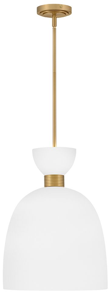 Image 2 Hinkley Interior Tallulah Medium Pendant 14" Lacquered Brass more views