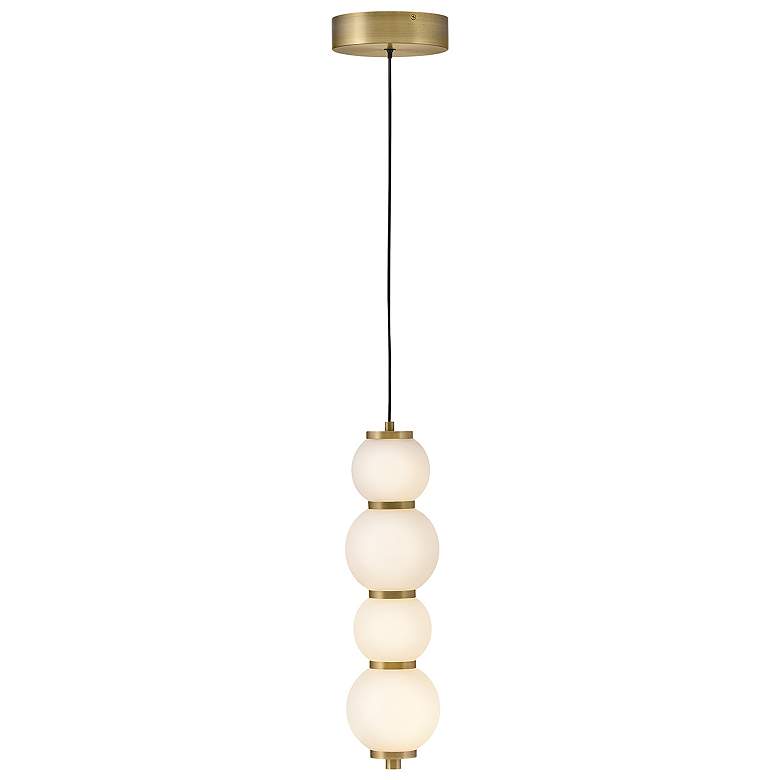 Image 1 Hinkley Interior Trigo Extra Small Pendant 6" Lacquered Brass