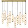 1_Hinkley Interior Trigo Large Multi Light Linear 52" Lacquered Brass