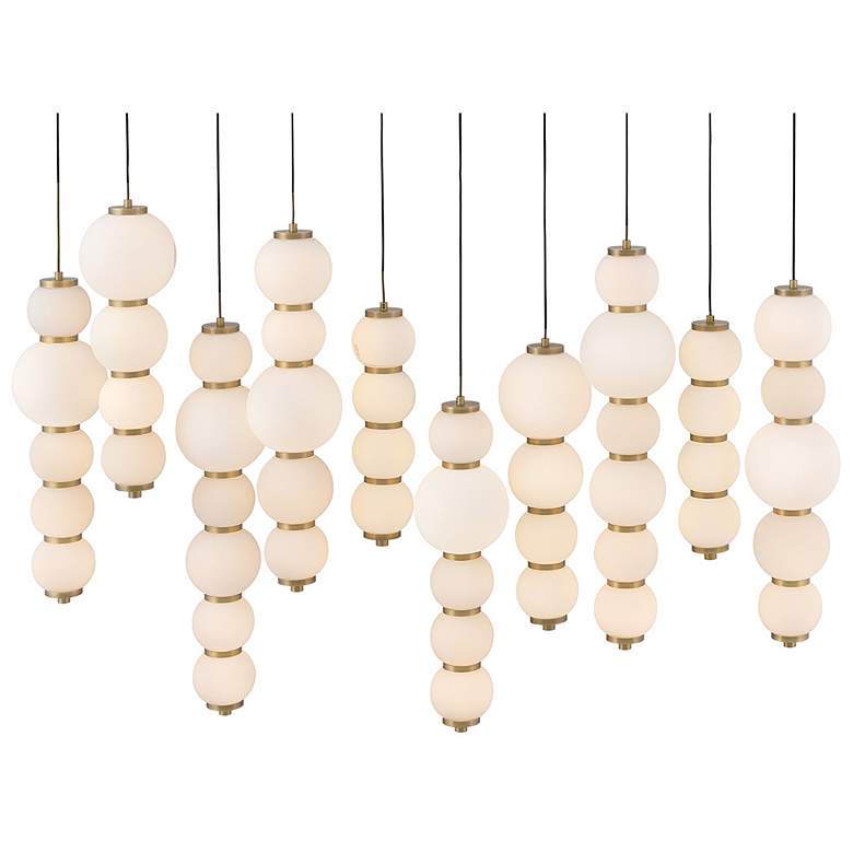 Image 2 Hinkley Interior Trigo Large Multi Light Linear 52" Lacquered Brass more views