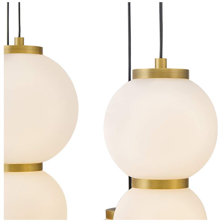 Image 3 Hinkley Interior Trigo Large Multi Light Linear 52" Lacquered Brass more views
