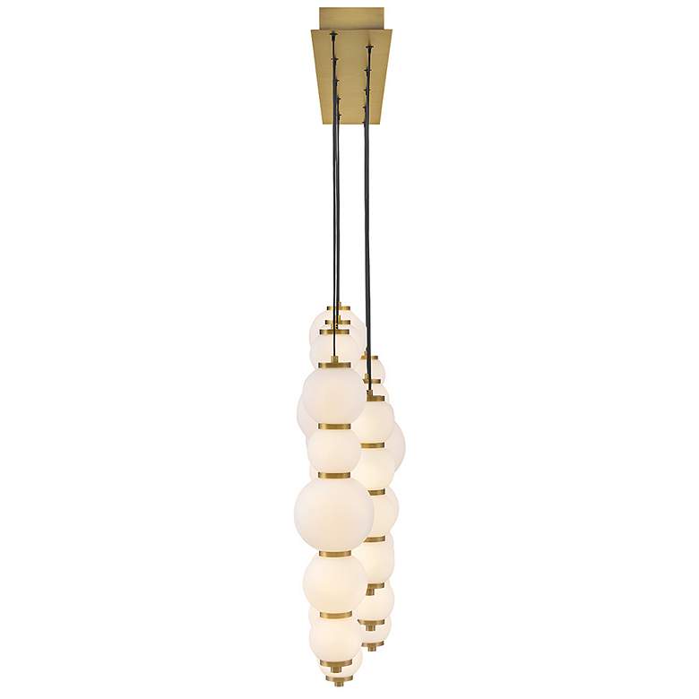 Image 7 Hinkley Interior Trigo Large Multi Light Linear 52" Lacquered Brass more views