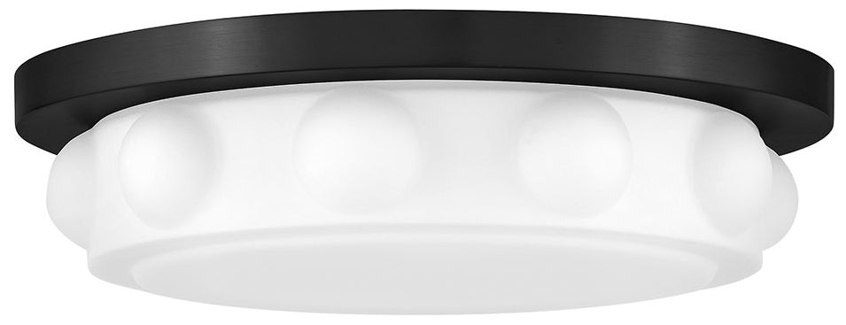 Image 3 Hinkley Interior Zoey Medium LED Flush Mount 14" Black more views