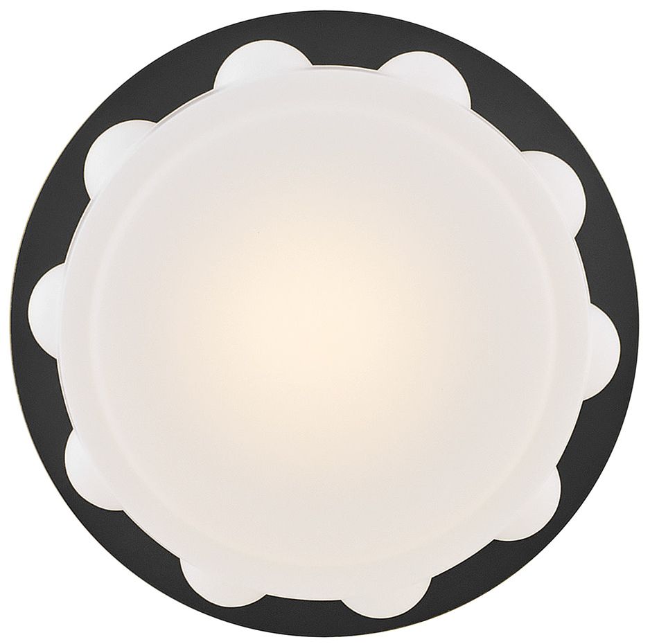 Image 4 Hinkley Interior Zoey Medium LED Flush Mount 14" Black more views
