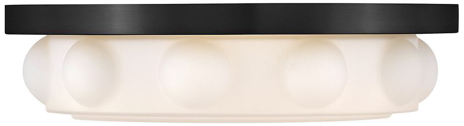 Image 5 Hinkley Interior Zoey Medium LED Flush Mount 14" Black more views