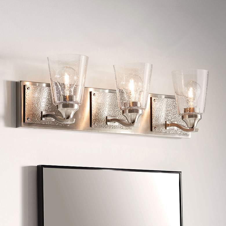 Image 1 Hinkley Jackson 24" Wide Brushed Nickel 3-Light Bath Light