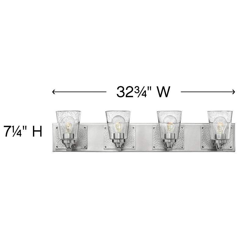 Image 3 Hinkley Jackson 32 3/4"W Brushed Nickel 4-Light Bath Light more views