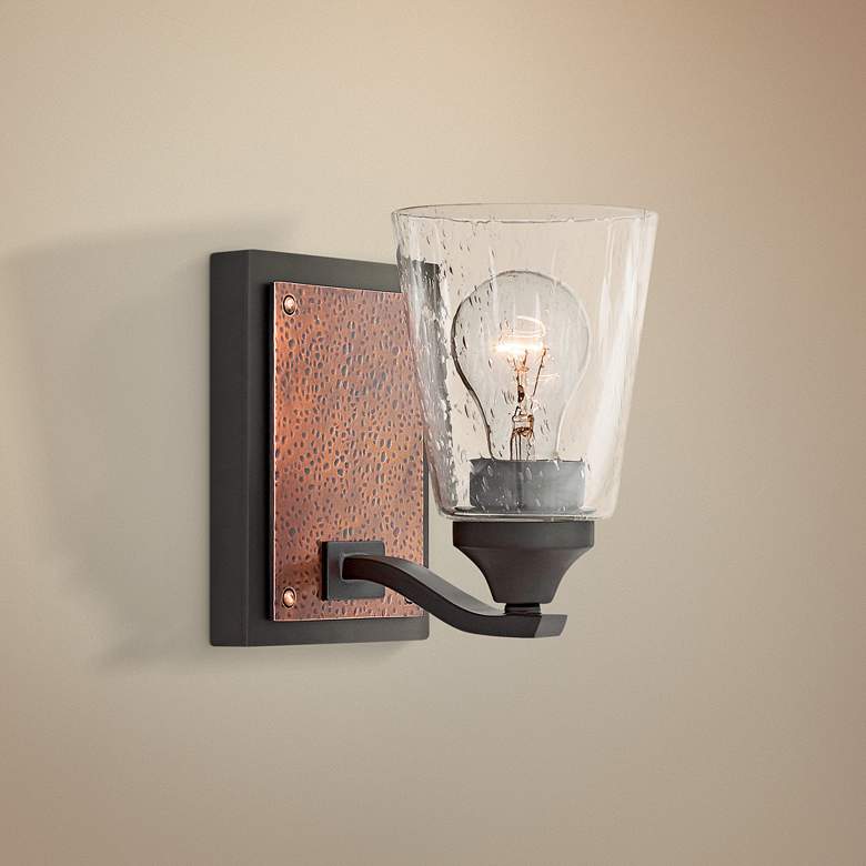 Image 1 Hinkley Jackson 7 1/4 inch High Buckeye Bronze Wall Sconce