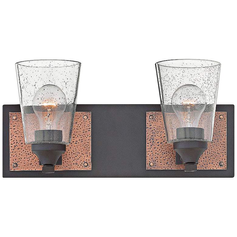 Image 1 Hinkley Jackson 7 1/4 inchH Buckeye Bronze 2-Light Wall Sconce