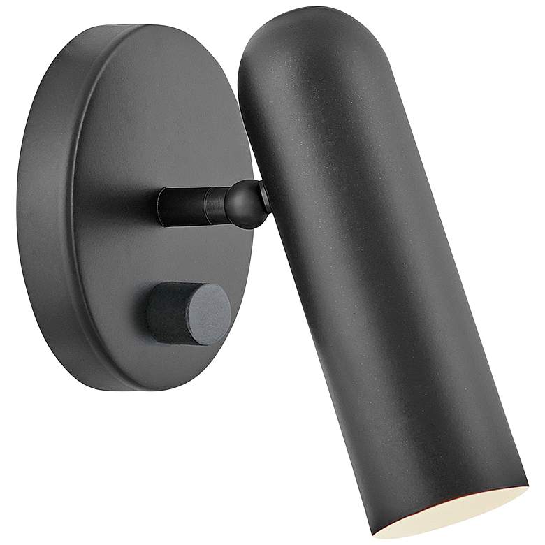 Image 1 Hinkley Jax 6 3/4" High Black LED Wall Light