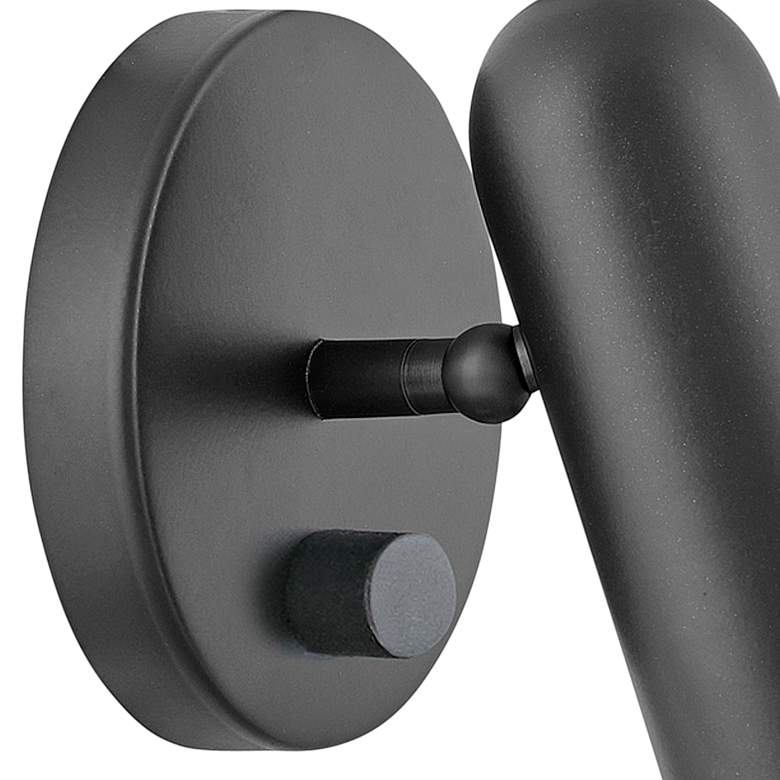 Image 3 Hinkley Jax 6 3/4" High Black LED Wall Light more views