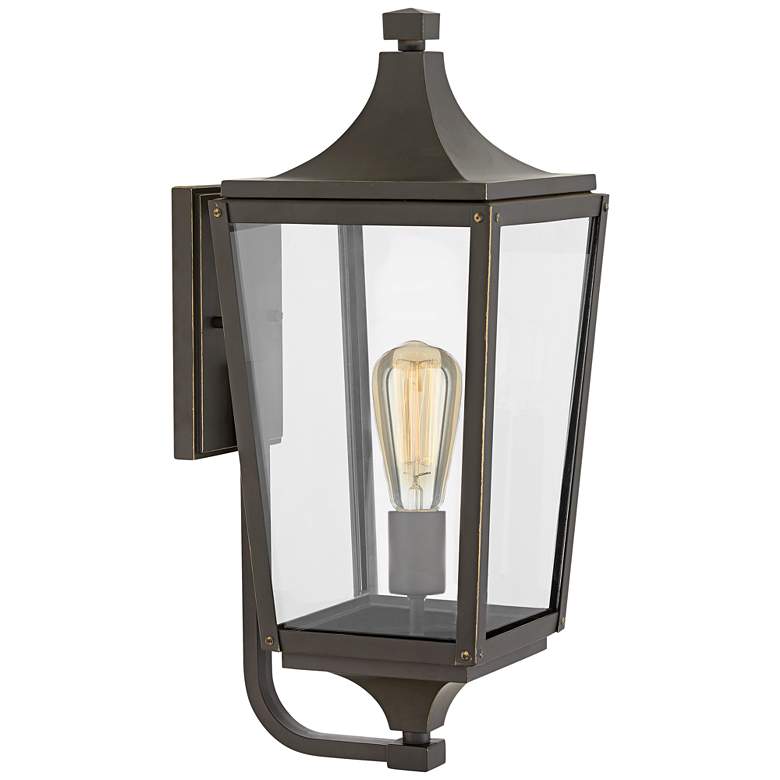 Image 1 Hinkley Jaymes 19 1/2" High Oil-Rubbed Bronze Outdoor Wall Light