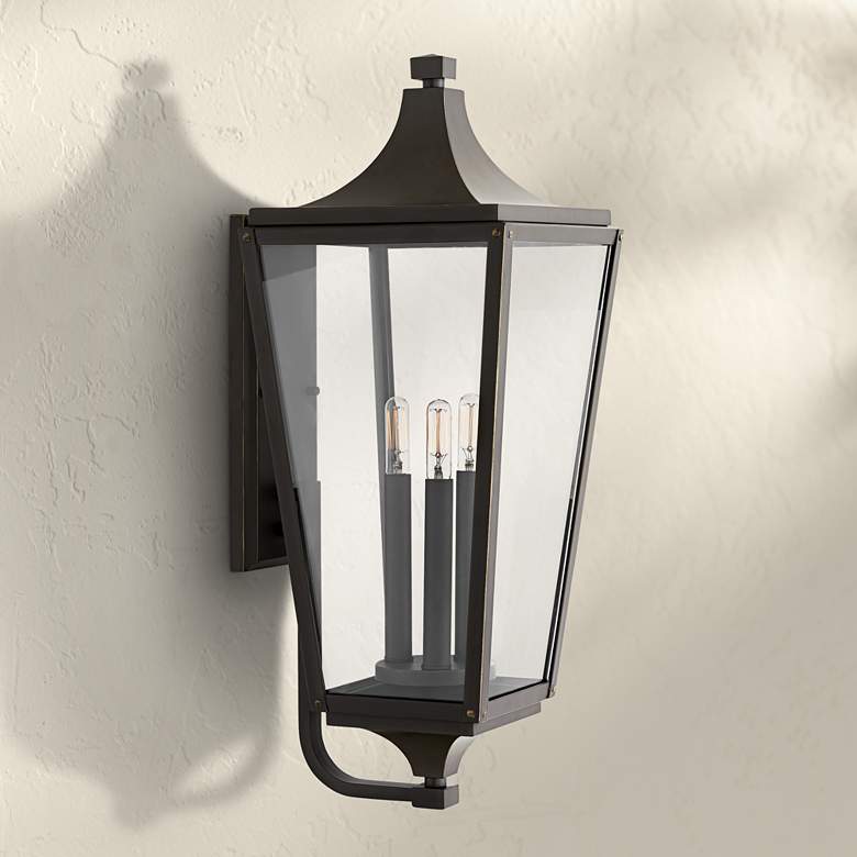 Image 1 Hinkley Jaymes 24" High Oil-Rubbed Bronze Outdoor Wall Light